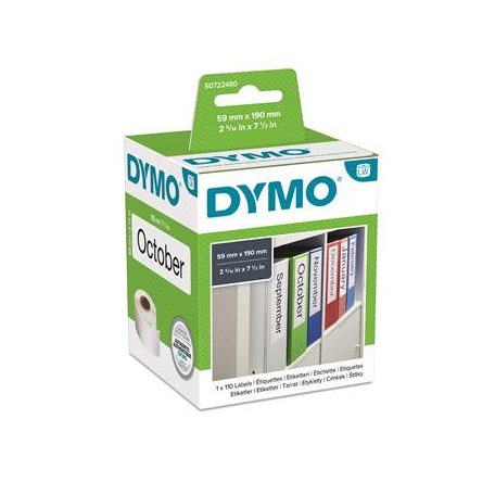 DYMO Etikett, LW nyomtatóhoz, 59x190 mm, 110 db etikett, DYMO