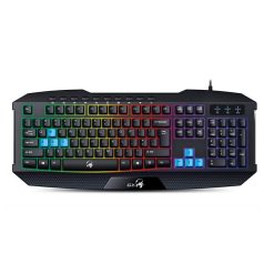   GENIUS Billentyűzet, vezetékes, USB, HUN, gaming, GENIUS "Scorpion K215"