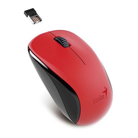 GENIUS Egér, vezeték nélküli, optikai, normál méret, GENIUS "NX-7000" piros