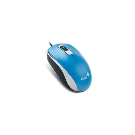 GENIUS Egér, vezetékes, optikai, normál méret, USB, GENIUS "DX-120", kék