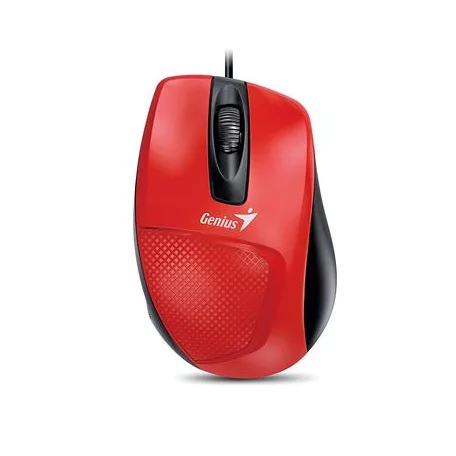 GENIUS Egér, vezetékes, optikai, normál méret, USB, GENIUS "DX-150X", piros