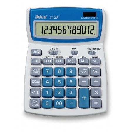 IBICO Számológép, asztali, 12 számjegy, IBICO "212X"
