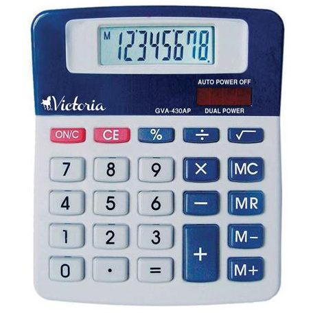 VICTORIA OFFICE Számológép, asztali, 8 számjegy, VICTORIA OFFICE, "GVA-430AP"