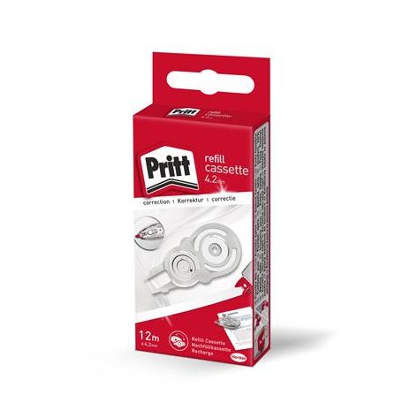 HENKEL Utántöltő kazetta, 4,2 mm x 12 m, HENKEL "Pritt"
