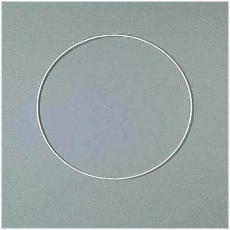 Fém karika, fehér, EFCO, 18 cm