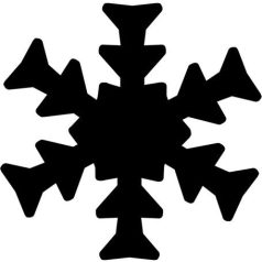 Mintalyukasztó, 16 mm, hópehely