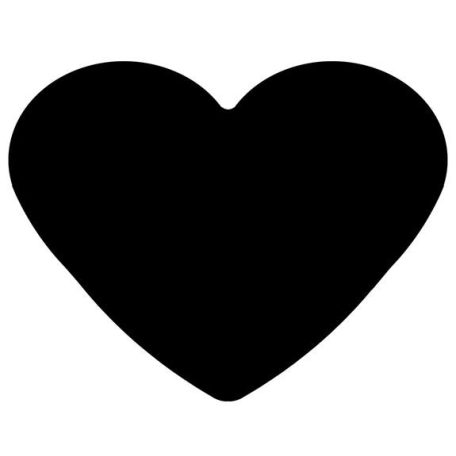 Mintalyukasztó, 25 mm, szív