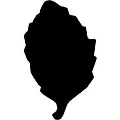 Mintalyukasztó, 25 mm, nyárfa levél