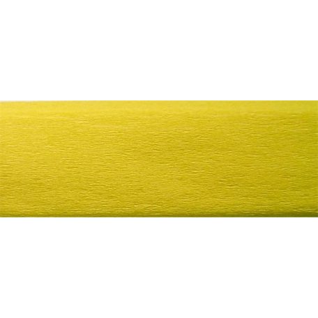 COOL BY VICTORIA Krepp-papír, 50x200 cm, COOL BY VICTORIA, citromsárga