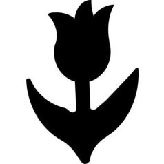 Mintalyukasztó, 25 mm, tulipán