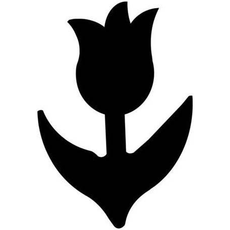 Mintalyukasztó, 25 mm, tulipán