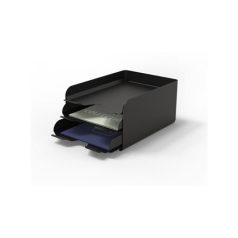 ALBA Irattálca, fém, 3 részes, ALBA, fekete