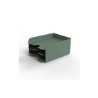 ALBA Irattálca, fém, 3 részes, ALBA, zöld