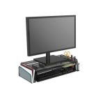 ALBA Monitorállvány, rendszerezővel, fémhálós, ALBA, fekete