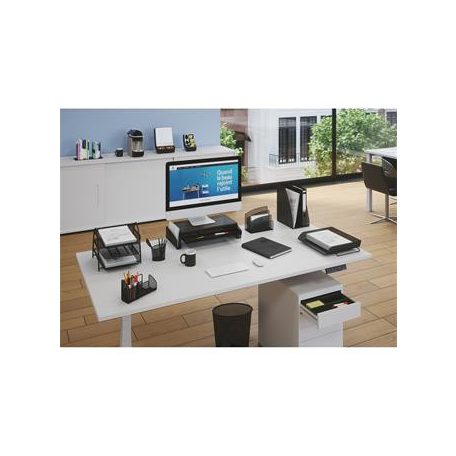 ALBA Monitorállvány, rendszerezővel, fémhálós, ALBA, fekete