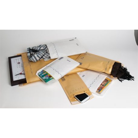 VICTORIA PAPER Légpárnás tasak, 140x225 mm külméret, 120x215 mm belméret, VICTORIA PAPER, "W2", fehér