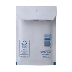   VICTORIA PAPER Légpárnás tasak, 125x175 mm külméret, 100x165 mm belméret, VICTORIA PAPER, "W1", fehér