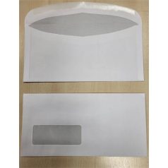 Boríték, C6/C5, enyvezett, bal ablakos (35*90) KF