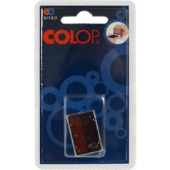   COLOP Bélyegző cserepárna, 2 db/bliszter, COLOP "E/10/2", piros-kék