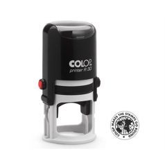   COLOP Bélyegző, kör, COLOP " Printer R 30", fekete cserepárnával