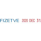 COLOP Dátum- és szövegbélyegző, 12 féle szöveggel, COLOP "S120/WD"
