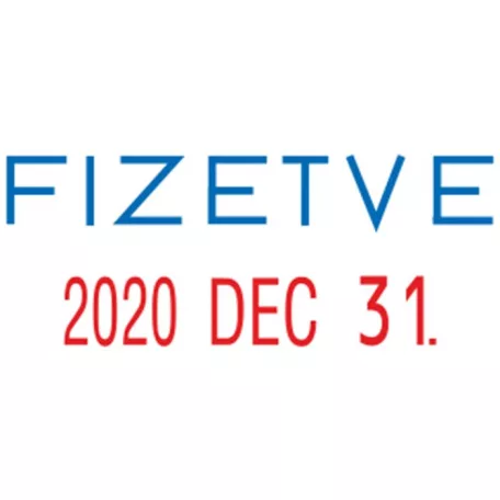 COLOP Dátumbélyegző, COLOP "S 160/L", Fizetve