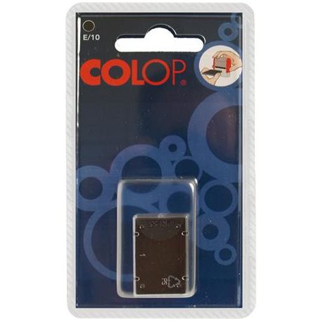 COLOP Bélyegző cserepárna, 2 db/bliszter, COLOP "E/10", fekete