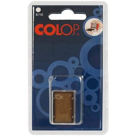 COLOP Bélyegző cserepárna, 2 db/bliszter, COLOP "E/10", natúr
