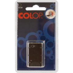   COLOP Bélyegző cserepárna, 2 db/bliszter, COLOP "E/20", fekete