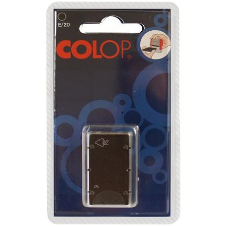 COLOP Bélyegző cserepárna, 2 db/bliszter, COLOP "E/20", fekete
