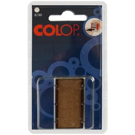 COLOP Bélyegző cserepárna, 2 db/bliszter, COLOP "E/30", natúr