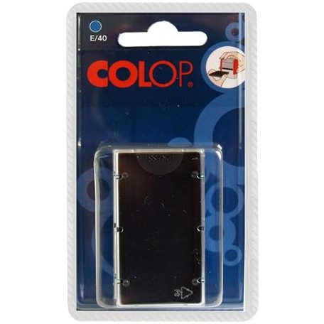 COLOP Bélyegző cserepárna, 2 db/bliszter, COLOP "E/40", fekete