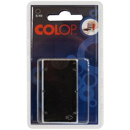 COLOP Bélyegző cserepárna, 2 db/bliszter, COLOP "E/40", fekete