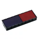 COLOP Bélyegző cserepárna, 2 db/bliszter, kétszínű változat, COLOP "E12/2", kék-piros
