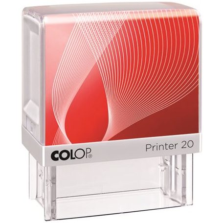 COLOP Bélyegző, COLOP "Printer IQ 20" fehér ház - fekete párnával