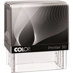   COLOP Bélyegző, COLOP "Printer IQ 30" fekete ház - fekete párnával