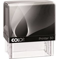   COLOP Bélyegző, COLOP "Printer IQ 30" fekete ház - fekete párnával