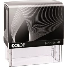   COLOP Bélyegző, COLOP "Printer IQ 40" fekete ház - fekete párnával