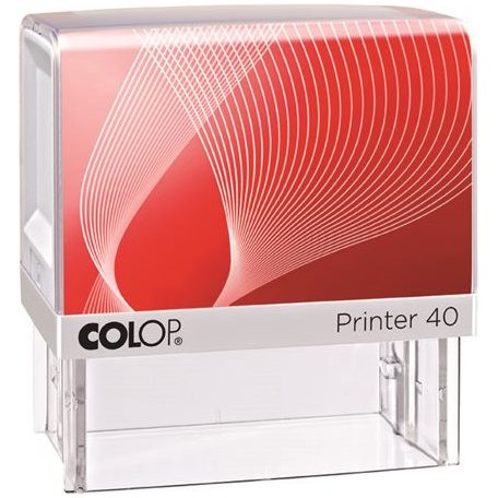 COLOP Bélyegző, COLOP "Printer IQ 40" fehér ház - fekete párnával