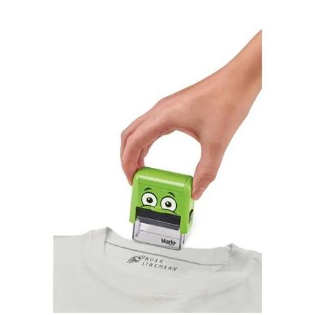 COLOP Bélyegző textilhez, kirakós COLOP "Marky", zöld ház, fekete párnával