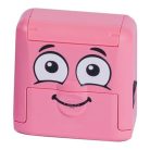 COLOP Bélyegző textilhez, kirakós COLOP "Marky", pink ház, fekete párnával
