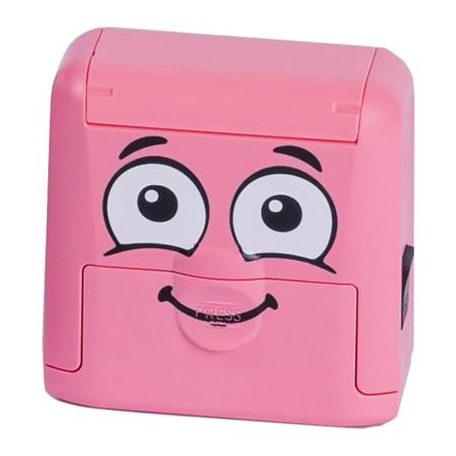 COLOP Bélyegző textilhez, kirakós COLOP "Marky", pink ház, fekete párnával
