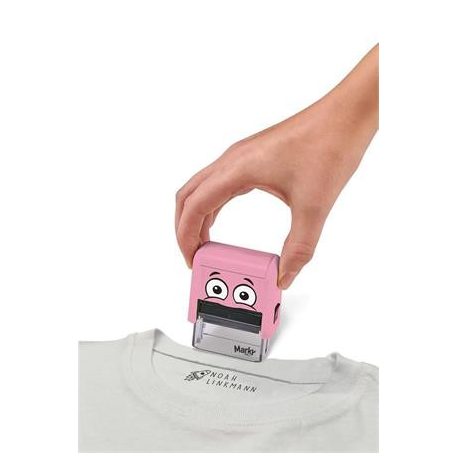 COLOP Bélyegző textilhez, kirakós COLOP "Marky", pink ház, fekete párnával