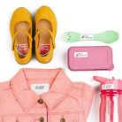 COLOP Bélyegző textilhez, kirakós COLOP "Marky", pink ház, fekete párnával