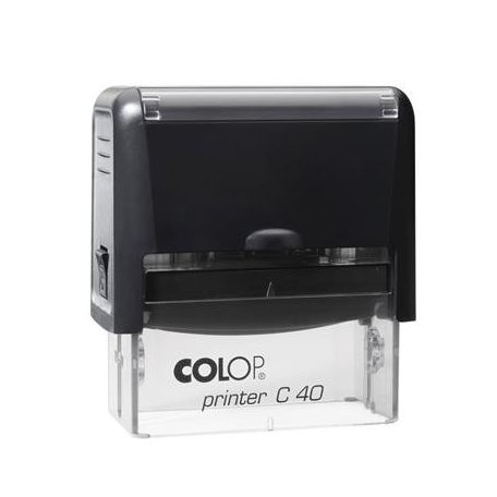 COLOP Bélyegző, COLOP "Printer C 40", fekete cserepárnával
