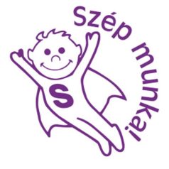   COLOP Bélyegző, motivációs, Szép munka!, COLOP "N43-kék", lila