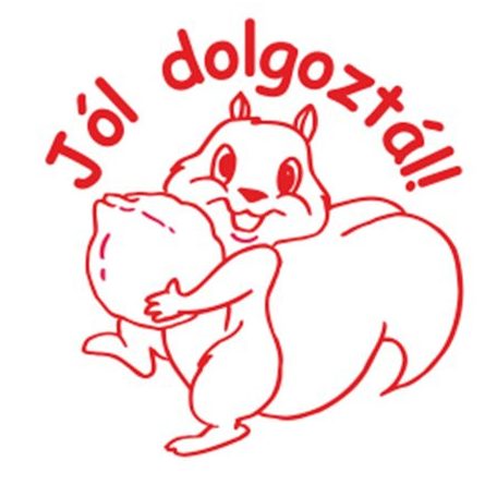 COLOP Bélyegző, motivációs, Jól dolgoztál!, COLOP "N43-kék", piros