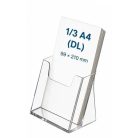Prospektustartó, asztali, 1 rekeszes, 1/3 A4