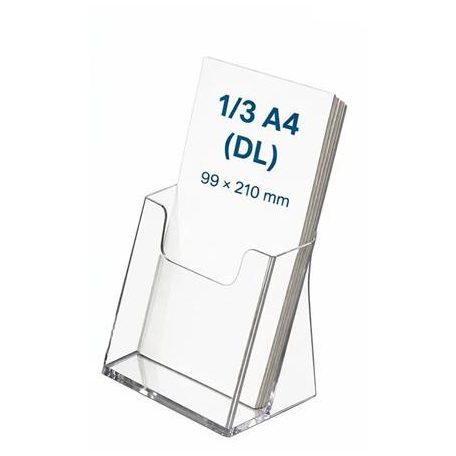 Prospektustartó, asztali, 1 rekeszes, 1/3 A4