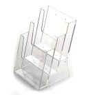 Prospektustartó, asztali/fali, 3 rekeszes, A5